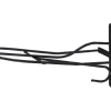 Zadelhouder 54cm metaal zwart