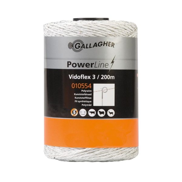 Gallagher Vidoflex 3 PowerLine wit 200m