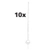 Gallagher Duopack stijgbeugelpaal 1,55m wit (2x5)