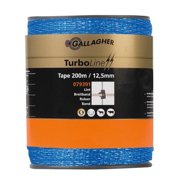 Gallagher TurboLine lint 12,5mm blauw 200m
