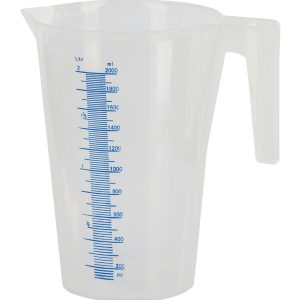 Maatbeker 2l kunststof m. schaalverdeling, stapelbaar