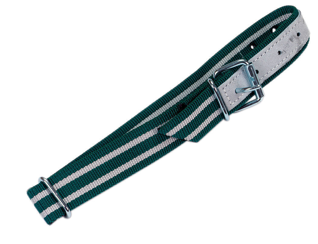 Halsband 65x4 cm, met rolgesp en ovalen lid